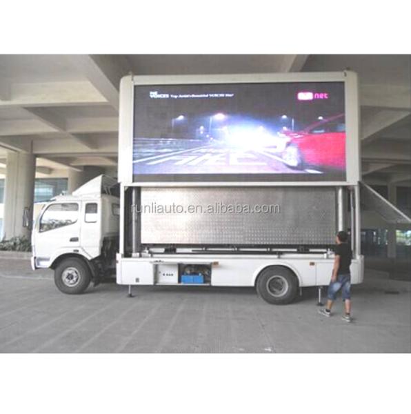With Stage Mobile P10 Led Advertising Car Billboard Truck for Sale