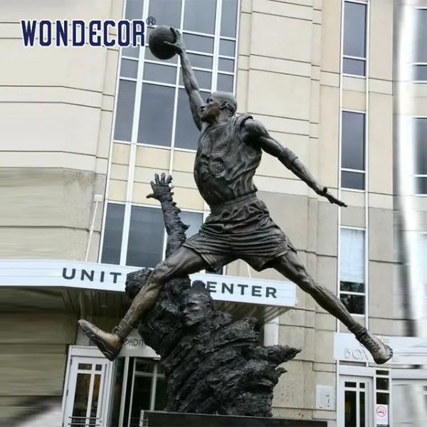 Sports Athletes Bronze Statues Sculpture Life Size People Shape