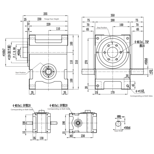 DF Series Free Stop Cam Indexer with Flange-mounted Design for Enhanced Stability and Wide Mounting Surface