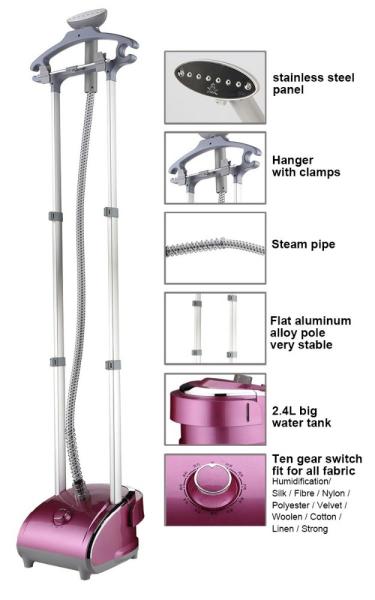 1800 W Cleaning Industrial Garment Steamer Standing Shop Steam Iron For Clothes