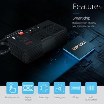 Small Inverter 12V For Car Window Smart Tint Car Inverter 12V 24V To 220V Dc To Ac Power Inverter For Car Battery