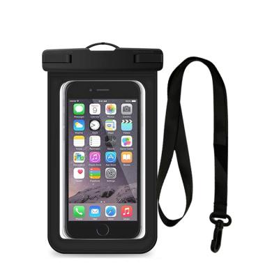 Taille universelle matérielle de flottement imperméable antipoussière de PVC de poche de cas de téléphone