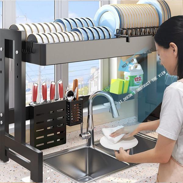 Kitchen Sink Drainer Four Columns And H Shaped Main Frame Stability And Maximum Load Capacity 60kg