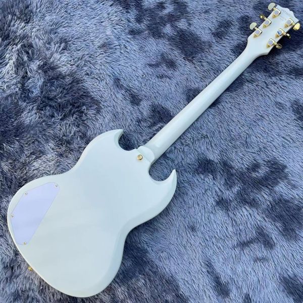 Custom 63 white Les Paul Custom SG body style Electric Guitar