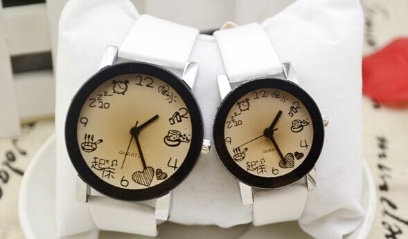 Couples watch men's and women's watches quartz epidermis with watches