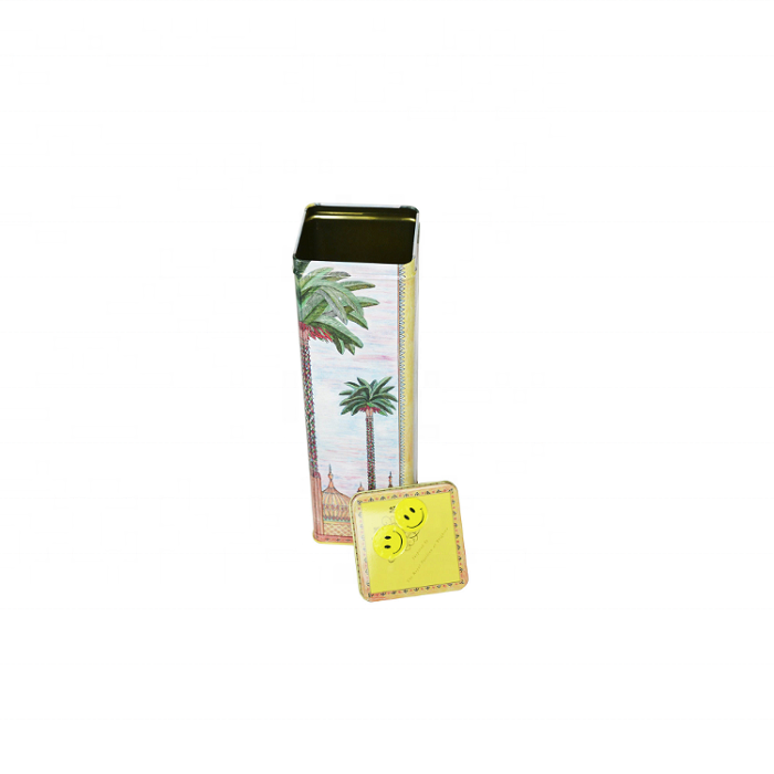 DADI 0.23mm-0.28mm Wine or Tea Tin Box 90x90x294mm Gift Tin Packaging For Beverage