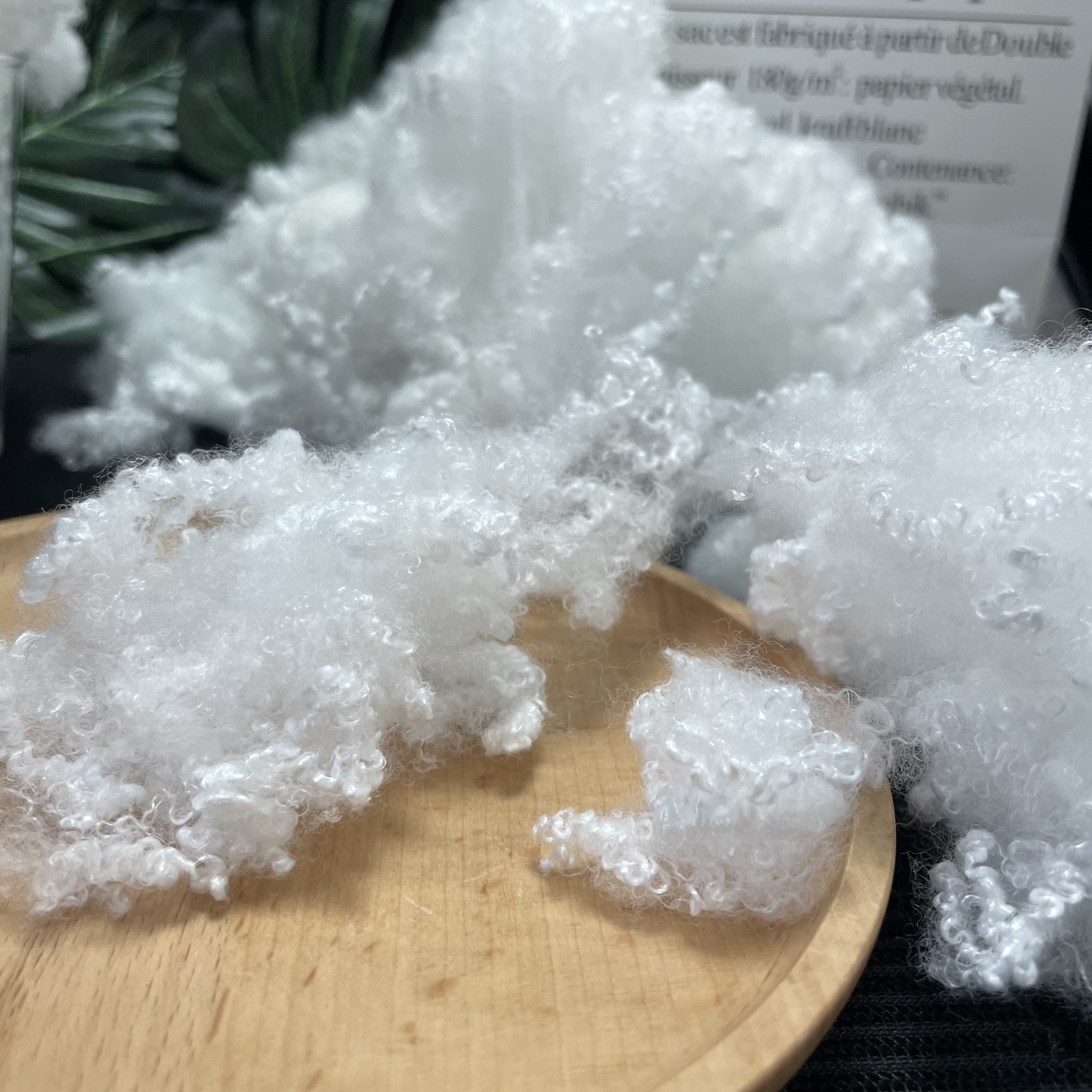 Hollow Down Alternative Staple Fiber,baby soft texture  Fluffy Resilient Polyester Fill for Home Textile & Plush Toys