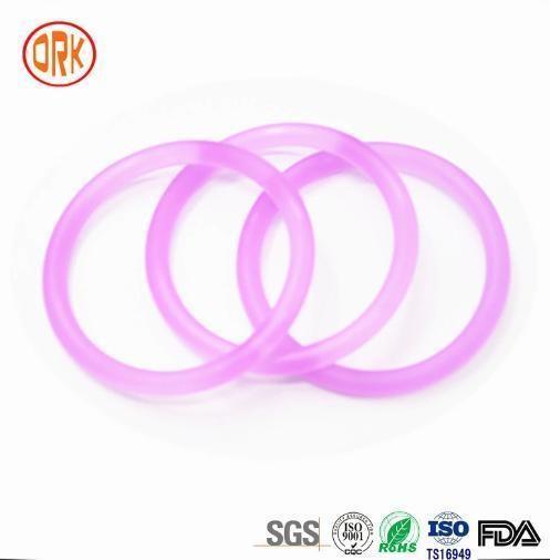 Customization Purple Translucent Silicone Rubber O Ring Seal Ring Gasket For Shaft Seal