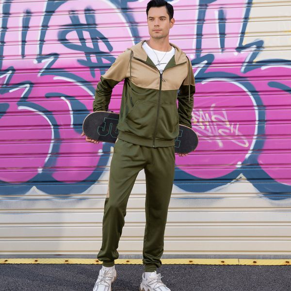 Large Size Casual Tracksuit Hooded Sports Leisure Sports Suit