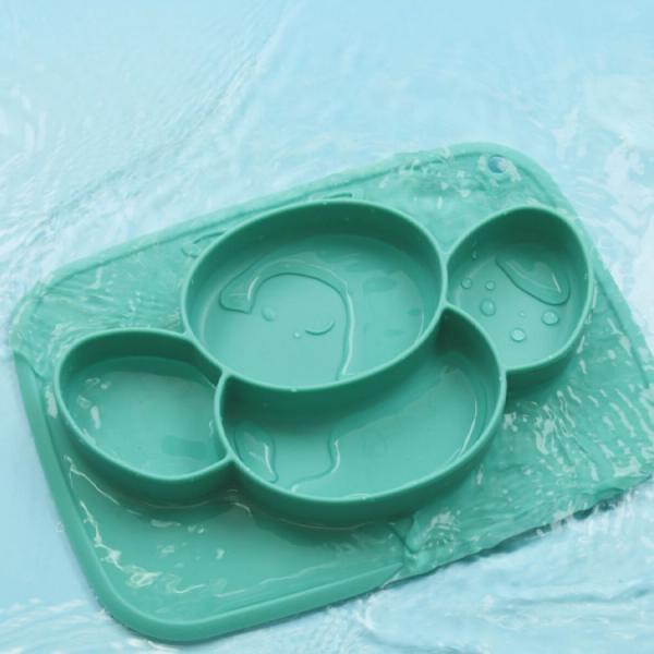Suction Cup Children Tableware Plates Dish Baby Silicone Crockery Toddlers Dishware Antiskid
