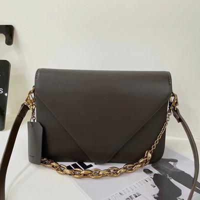 Thick Chain PU Shoulder Bag 26cm Vintage Envelope Bag