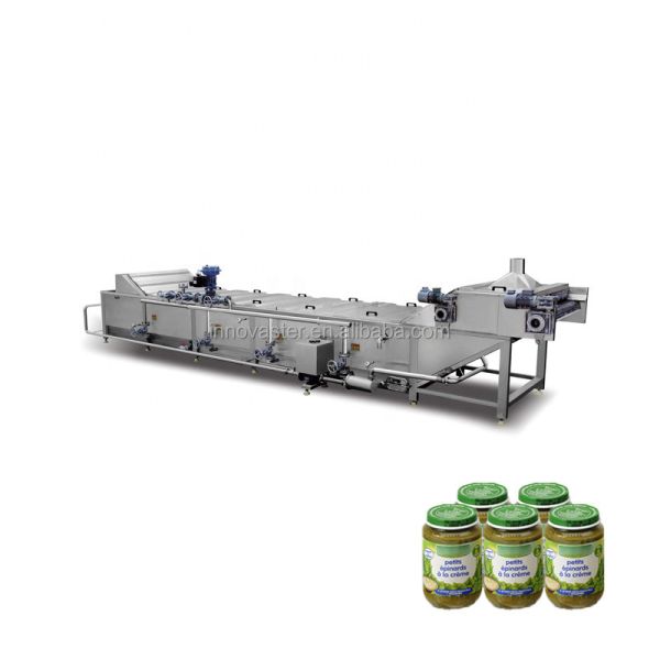 Automatic Water Spray Tunnel Pasteurizer Machine for Yogurt Pasteurization 6-50min