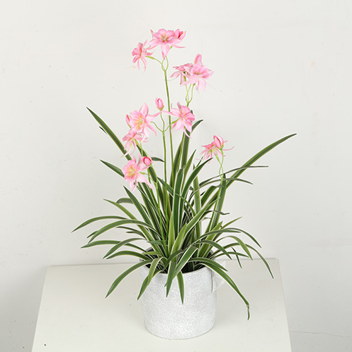 Artificial Chlorophytum Comosum Fake Bonsai Tree With Flower 28 CM 38 CM 48 CM