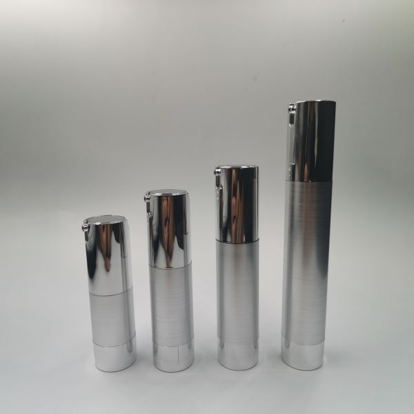 whosale empty black acrylic airless pump bottle 30ml matte frosted finish plastic cosmetic packaging bottle