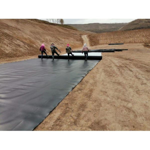 ASTM GRI-GM13 Геомембрана для водоема аквакультуры толщина 0,5 мм - 3,0 мм