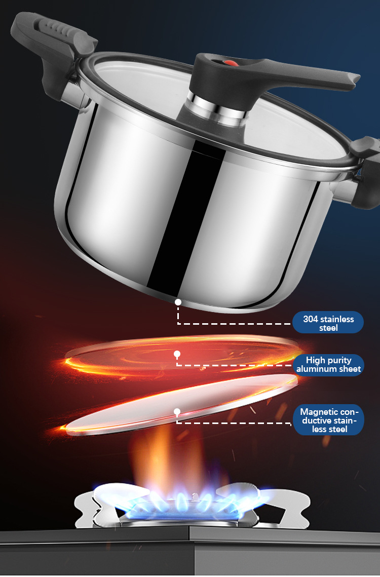 Изготовленная на заказ герметическая электрическая кастрюля нержавеющей стали 304 герметической электрической кастрюли 24cm кухни