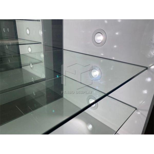 витрина дисплея магазина пара MDF 5mm толстая с освещением СИД T5