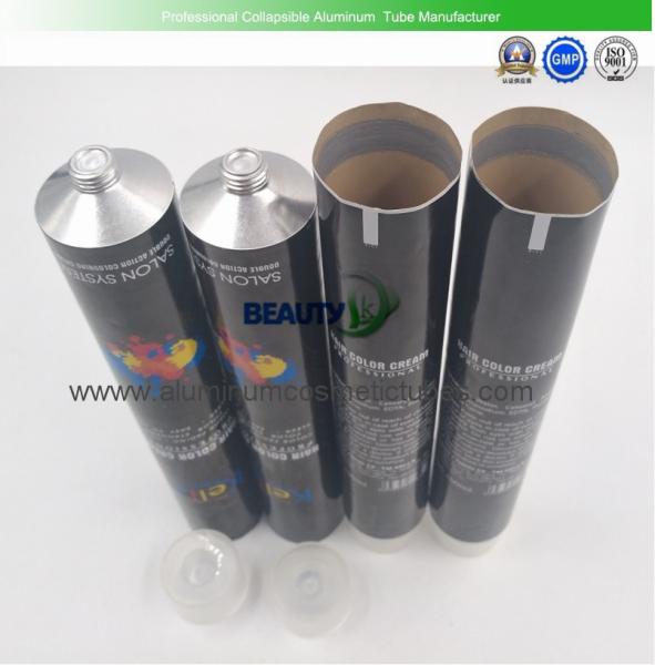 60ml / 80ml Volume Aluminum Cosmetic Tubes 175mm Length For Shampoo Hair Color Cream