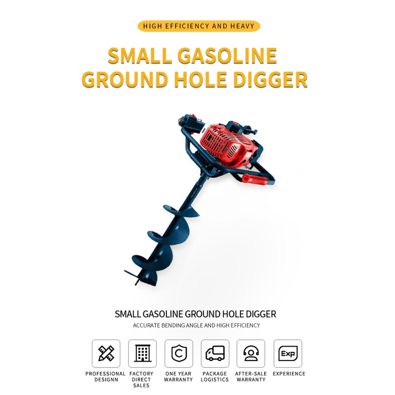 High Digging Power Small Type Garden Hole Tools Gasoline Earth Auger Drill Auger 7-80CM