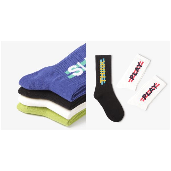 100 хлопок смешивает носки экипажа бамбуковой разминки женщин ясно длинной толстой белые