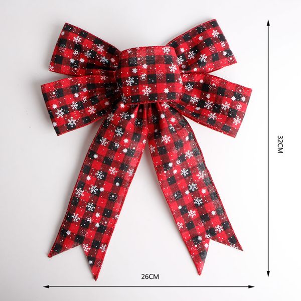 Customized Design Natural Jute Burlap Ribbon Bows for Christmas Garland Decoration