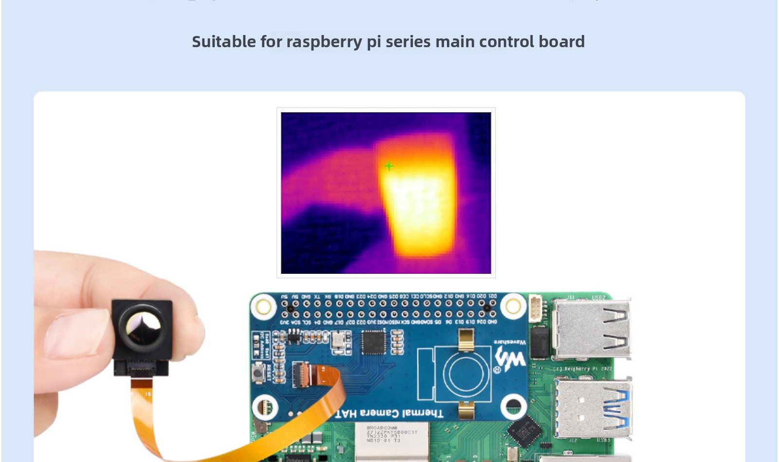Weixue Non-Contact Far Infrared Thermal Image Sensor Module Thermal Imager for Raspberry Pi/USB Drones Racing Drone Accessories