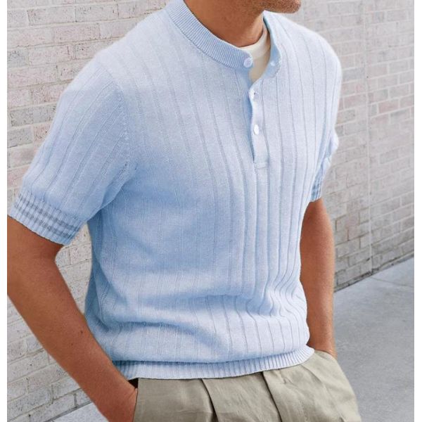 Краткость отворотом рубашки поло 100% изготовленных на заказ людей фабрики одеяния акриловая Sleeved тонкая подходящая связанная рубашка