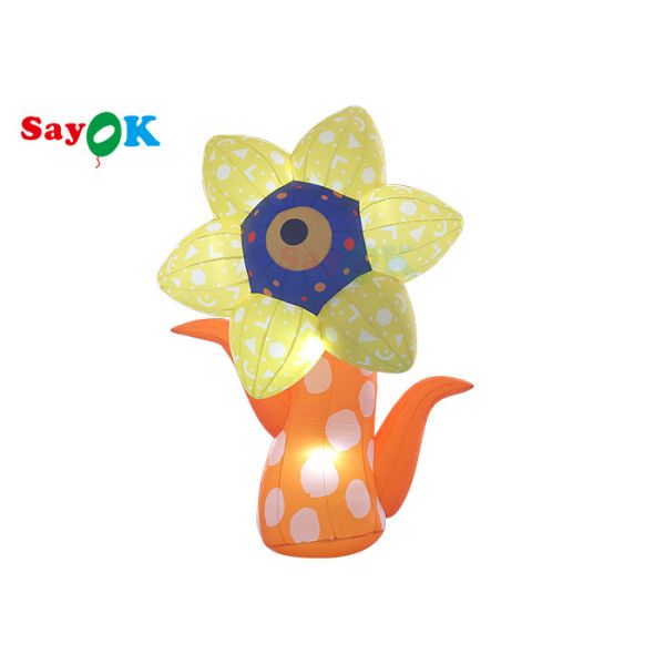 3m Inflatable Sunflower For Weekend Crazy Party Wedding Decoration