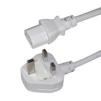 UK BS1363 para IEC C13 Cordão de alimentação 3G 0,75 mm2 Cabo de extensão de cobre