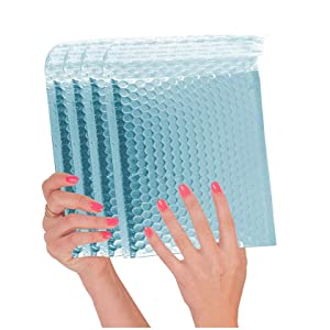 Holographic Metallic Bubble Mailer Gift Packaging Glamour Colorful Silver Shades Foil Cushion Padded Shipping Envelopes