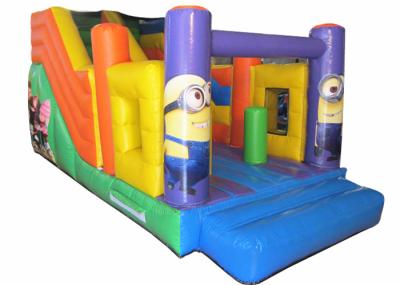 Combinação inflável de listras longas Combinação temática de minions infláveis ​​Combinação inflável de minions fofos