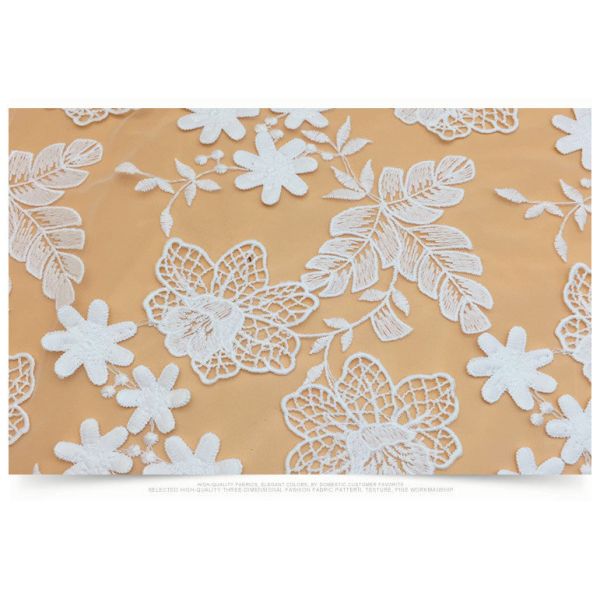 2018 Summer Newest Style  Embroidery Fabric 140cm wide for wedding dress