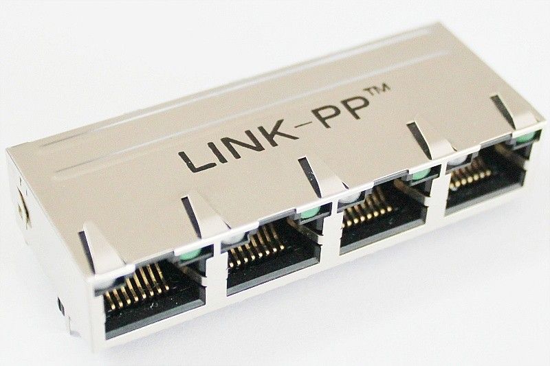 Multi-Порт RJ45 Jack маршрутизатора 10/100/1000base с 4 портом RoHS уступчивое