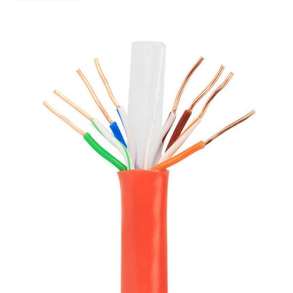 Solid copper conductor 4 pair twisted HDPE insulated PVC sheathed network cables Cat 6a UTP lan cables