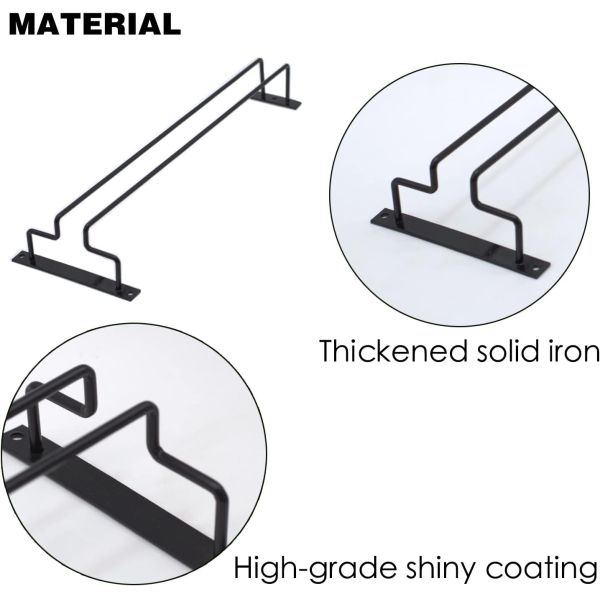 Столовая столешничная стойка длиной 15,8 дюйма однорельсовый металлический контейнер для хранения вина