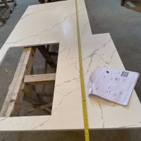 Polished Matt Finish Quartz Countertop Vanity Top Com Lava-Jato