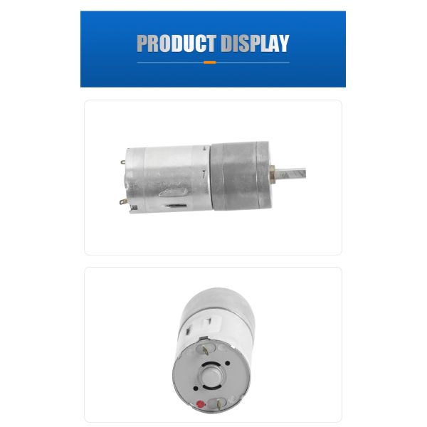FT-25RGM370 DC 12V 24V High Torque Brushed Spur Gear Motor For Robots Model