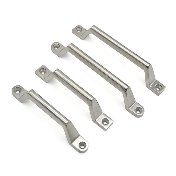 80x18x32mm Stainless Steel Cabinet Handles Bow Shaped Straight Edge