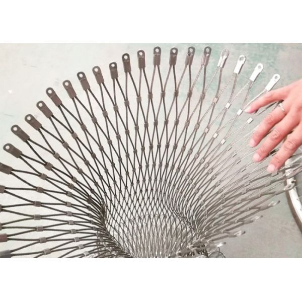 Ferruled Heavy Duty Rope Net Fence 2.0mm Wire