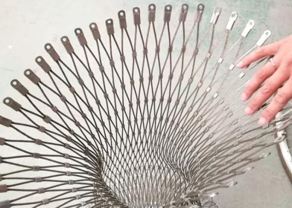 鳥 2mm 60*60mm 鳥巣網 ロール 304 ステンレス鋼ケーブルネット