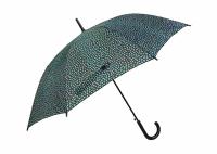 Longévité cadre noir imprimé par mode ouverte de parapluie de bâton d'automobile de 23 pouces