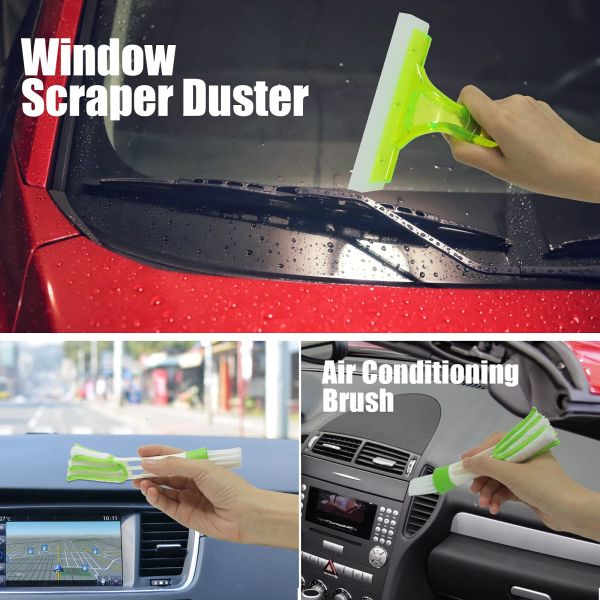 15 Pieces Car Detailing Brush Kit Microfibre Tire Brush Used