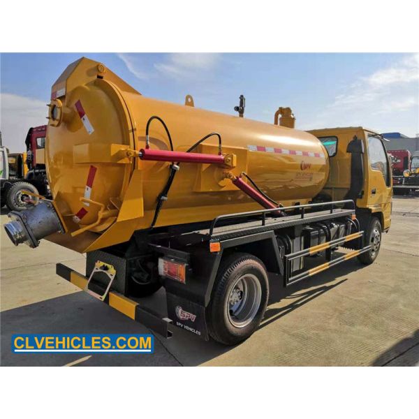ISUZU 100P 98Hp Sewage Pump Truck 200-400 Liters Stainless Steel Material