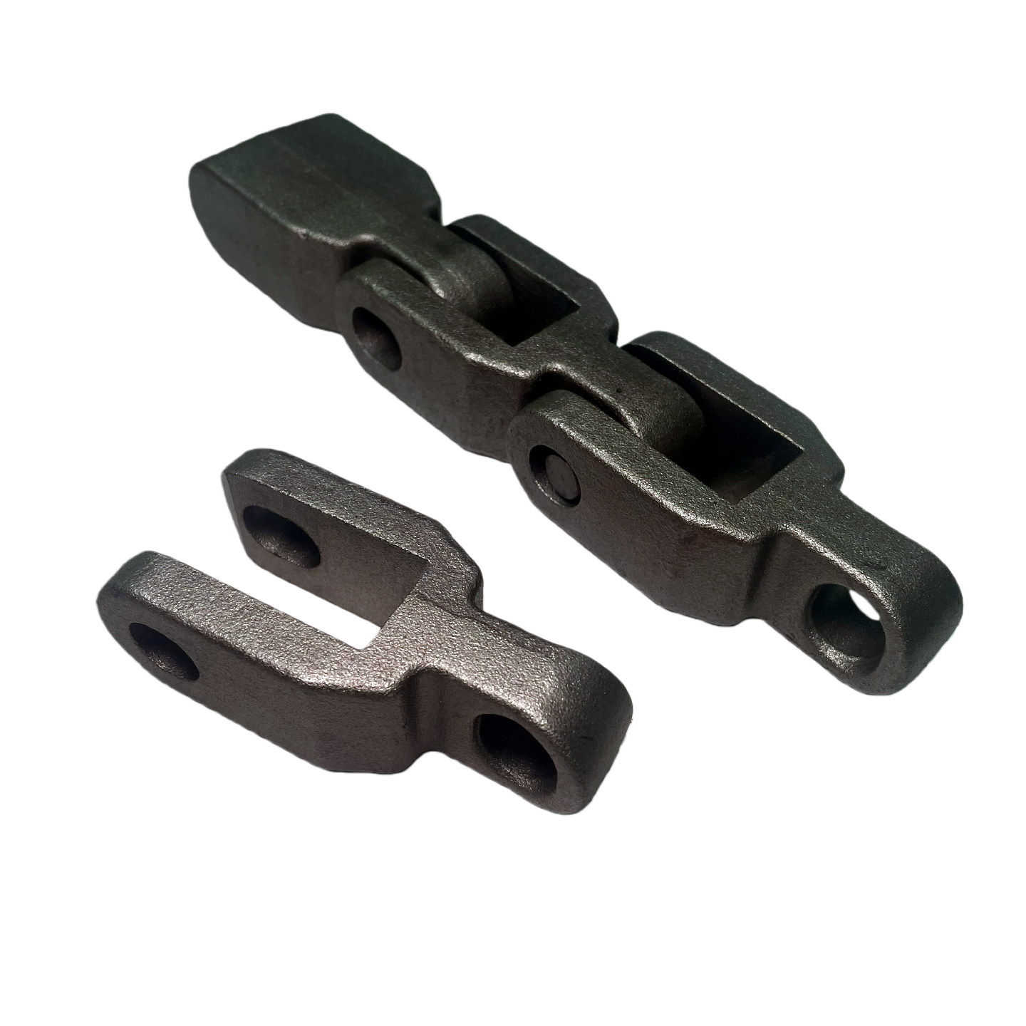 Cast Steel Scraper Flights & Chain Parts For High-Wear Coal Conveyors