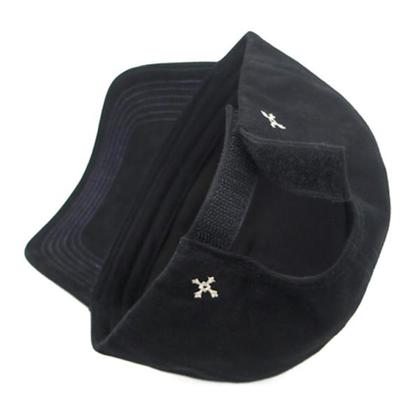 Casquette de baseball à 5 ​​panneaux taille unique/taille personnalisée en tissu de nylon avec boucle en corde de nylon sur le devant
