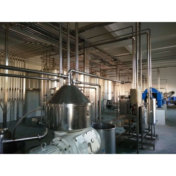 18000KG Food Beverage UHT Pasteurized Milk Production Line With Aseptic Package 2000L/H