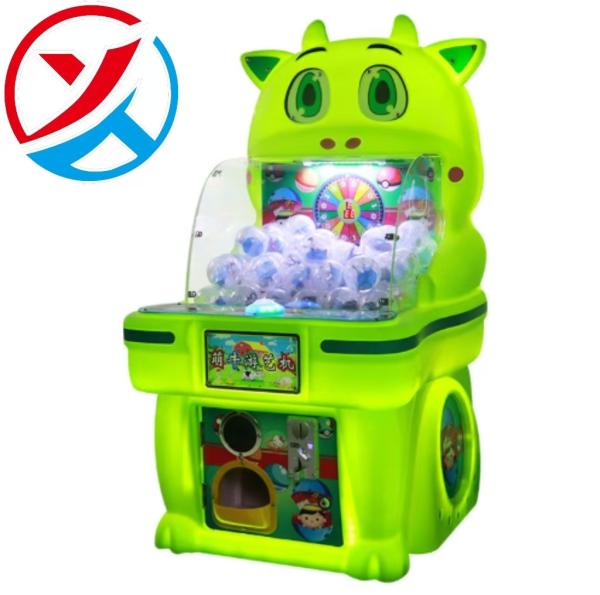 Máquina de juegos de arcade de 75 mm para niños con patilla de huevo gemelo