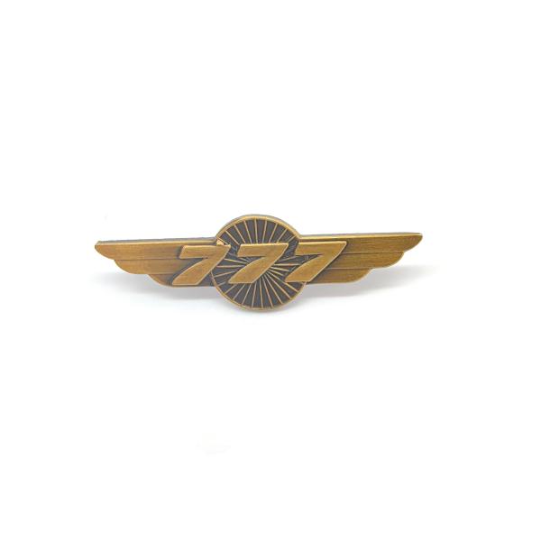 Antique Bronze Brooch Accessories 777 Pilot Memorabilia Angel Wing Brooch
