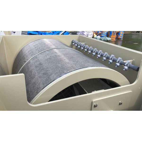 ПП аквакультура Внутренний / Внешний фильтр с вращающимся барабаном для рыбоводства