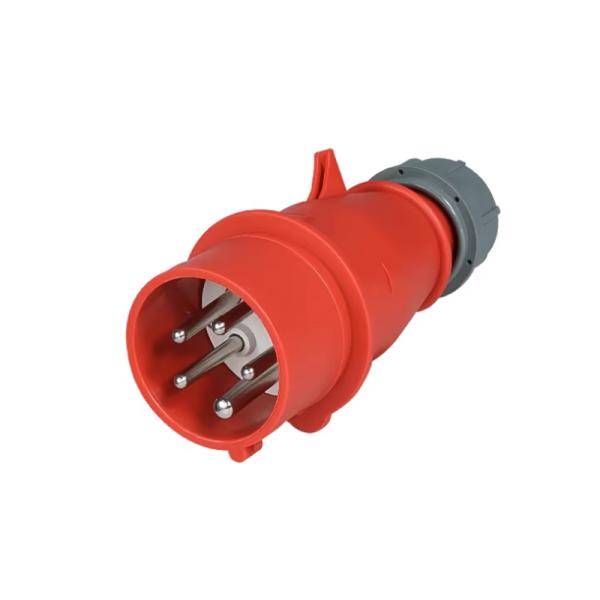 Copper pins with nickel plating IP44 Waterproof Industrial Plug16A 200-250V 32A 380-415V